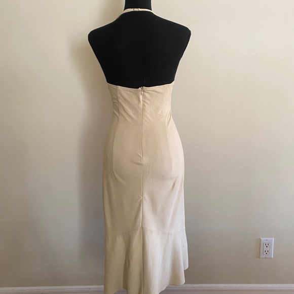 Never Worn Bebe Shammy Soft Suede Leather Dress - Picture 3 of 5